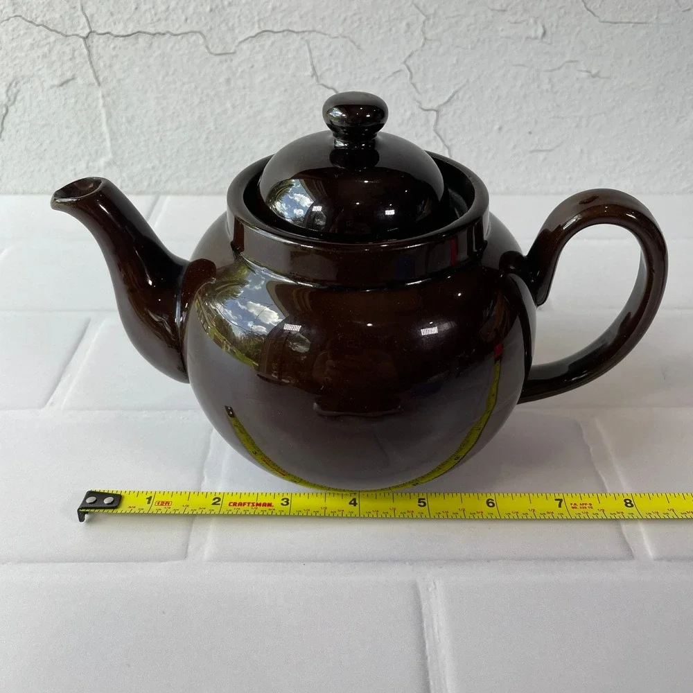 Vintage 1920s ALB Alcock Lindley & Bloore Brown Betty Teapot Made in England
